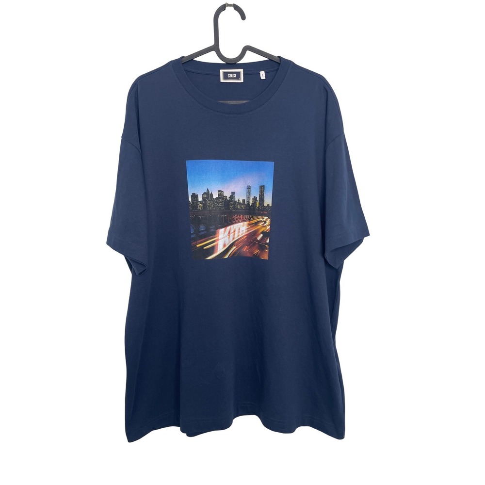 Kith Speed Tee T Shirt Nocturnal Blue Large